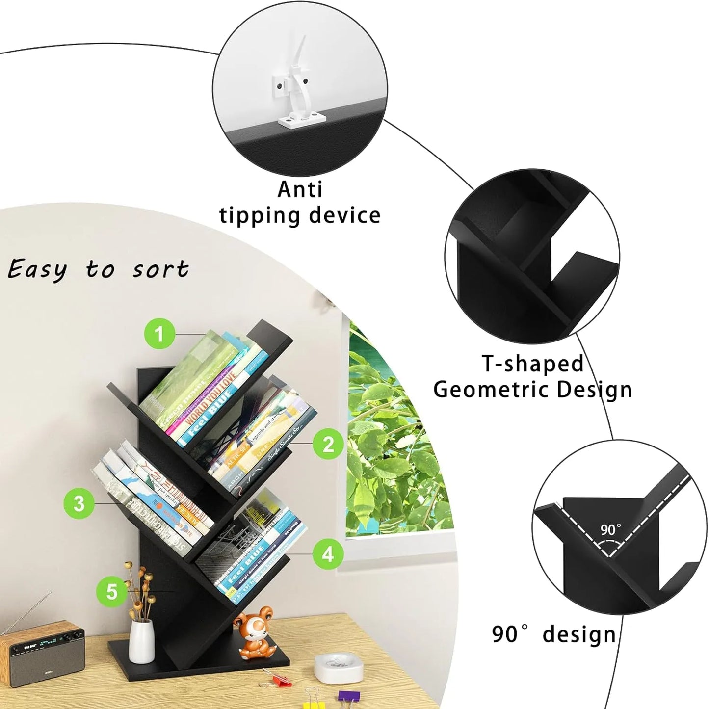 Tree Shaped Bookshelf